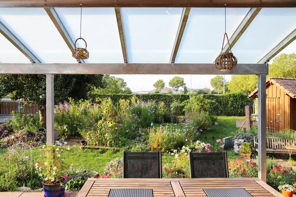 tuinset voor onder een overkapping