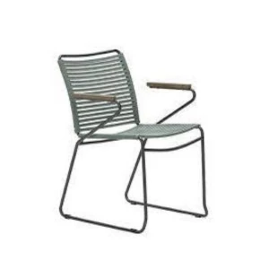 Antibes Tuinstoel Mosgroen/Teak-look - Garden impressions