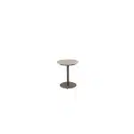 Boaz side table ceramic central leg terre 45 X 55 cm