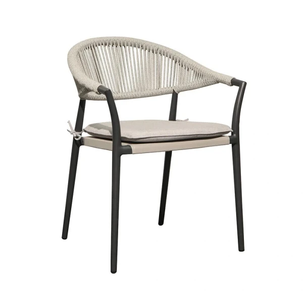 Casino Diningstoel Ash grey/Antraciet - Own