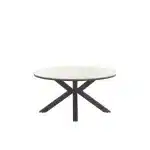 Edison tafel Ø148 cm zwart/teak