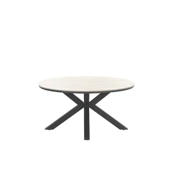 Edison tafel Ø148 cm zwart/teak