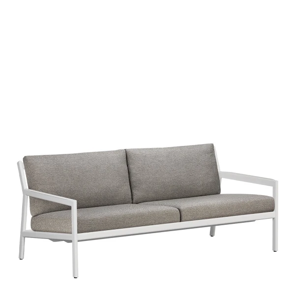 Ethnicraft Jack Outdoor Bank Aluminium - Met Zitkussen - Mocha