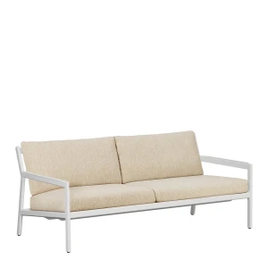 Ethnicraft Jack Outdoor Bank Aluminium - Met Zitkussen - Naturel