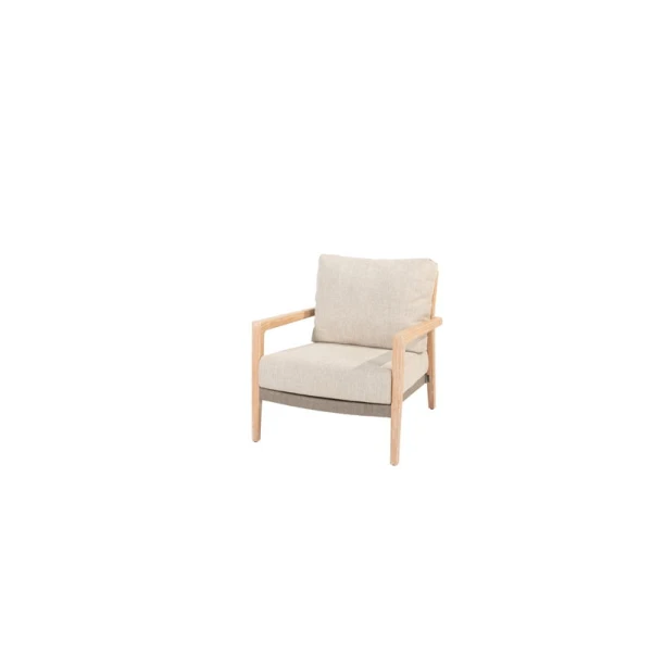 Julia lounge stoel brushed teak incl. 2 kussens 4SO - 4so
