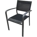 Juventus Stapelstoel Alu Met Textileen 56x60x80cm