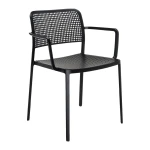 Kartell Audrey Armstoel - Zwart/zwart