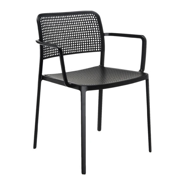 Kartell Audrey Armstoel - Zwart/zwart