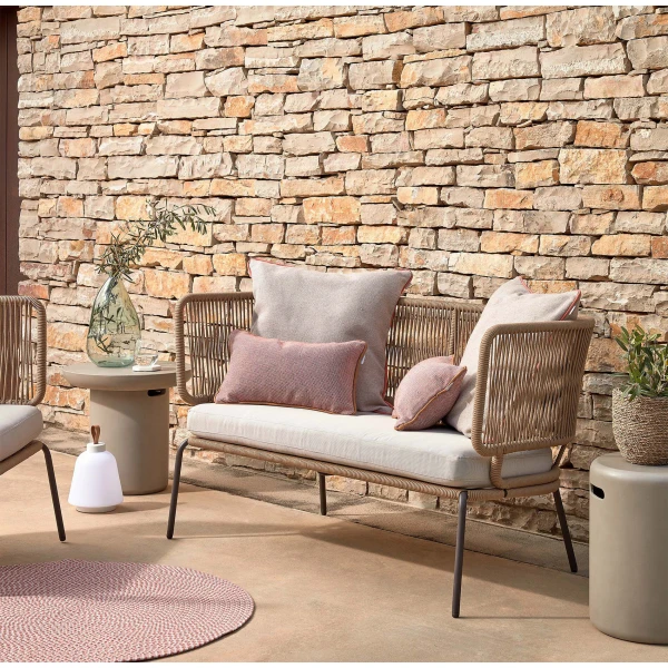 Kave Home 2-zits Tuinbank Nadin 135cm - Beige