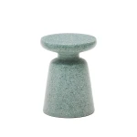Kave Home Ronde Bijzettafel Mesquida Terrazzo, 39cm - Groen