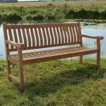LivingFurn Tuinbank 'Patrick' Teakhout, 120cm