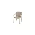 Manitoba stacking dining chair latte with 2 cushions