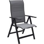 Moreno Standenstoel Aluminium/textiel Grijs 69x63,5x110cm, Zithoogte 45cm