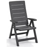 Standen tuinstoel Brasilia antraciet (2 stuks)