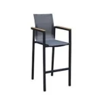 Stefano Barstoel Teak Antraciet Trestino - Own