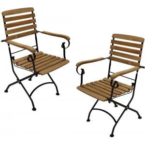 Tuinstoel Jakarta inklapbaar - set van 2 stuks