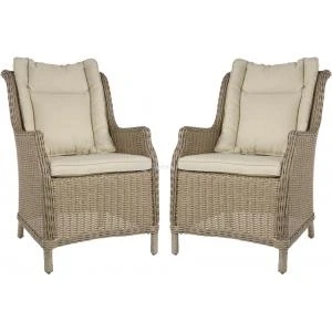 Wine & Dine Straw tuinstoel set van 2