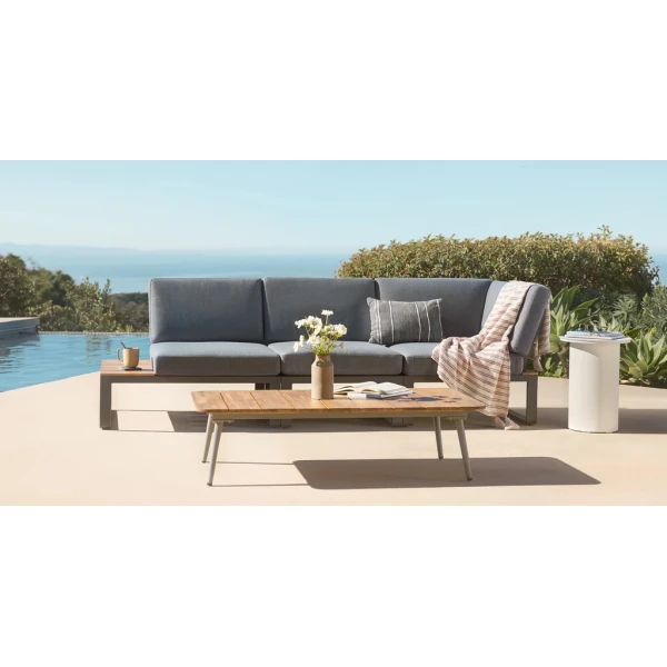 Albufeira modulaire loungeset hoekopstelling - Alu antraciet