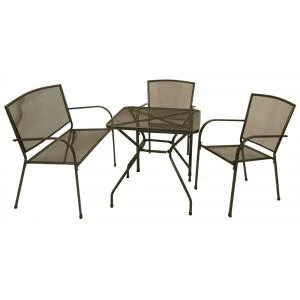 Aluminium Tuinset Eindhoven 4-delig
