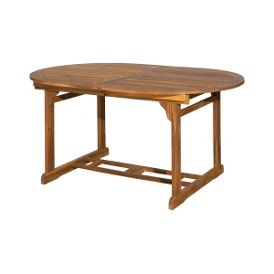 Artistiq Uitschuifbare Ovale Tuintafel Larissa 150 - 200 x 100cm, Acaciahout - Bruin - Ovaal