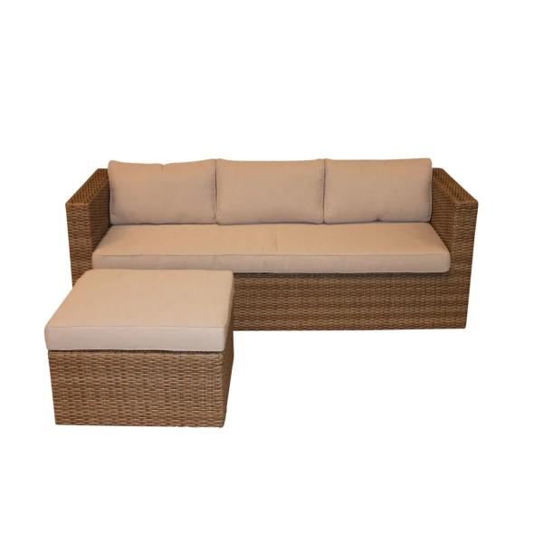 Bari loungeset rattan grey - Eurofleur aanbieding