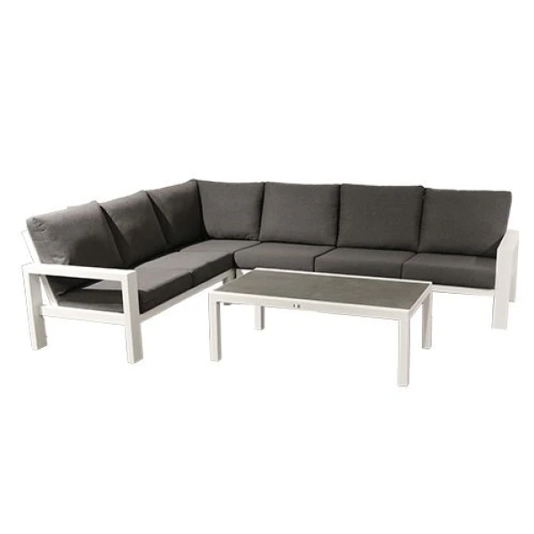 Benton Loungeset Wit - Buitengewoon de boet