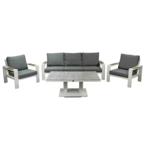 Benton Sofa Loungeset Wit - Buitengewoon de boet