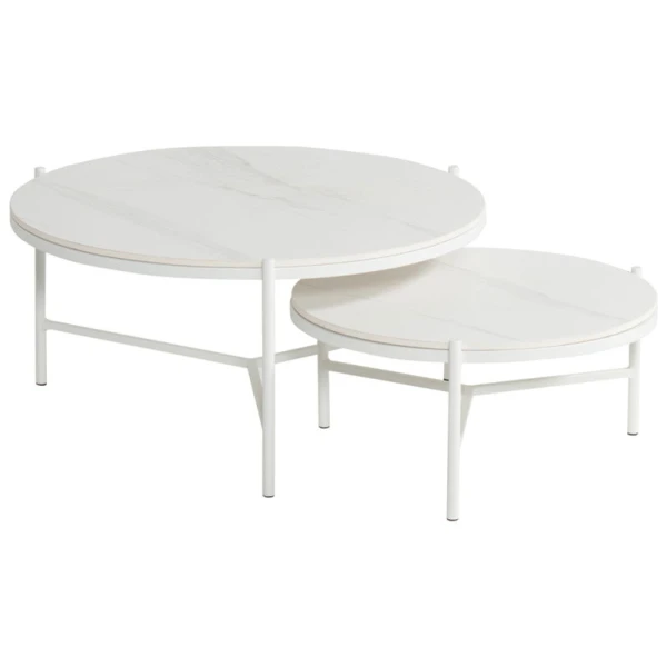 Carson koffietafel wit dia. 6 H 30 cm - Hartman