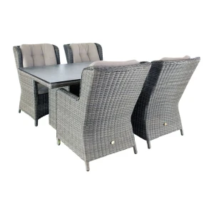 Diningset Santa Rosa Coffee Brown - Oosterik home