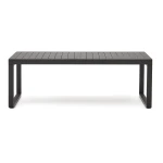 Kave Home Uitschuifbare Eettafel Galdana 220/340 x 100cm - Donkergrijs