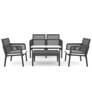 Kunststof loungeset Libanon (incl. kussens)