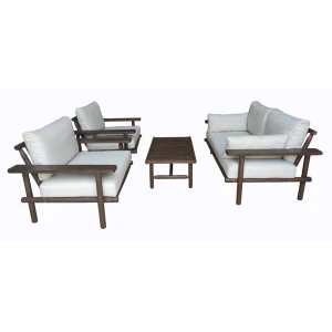 Laruna Loungeset - Hout Acacia Vintage Donker Teak Look