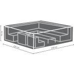 Loungeset bescherm hoes 250 x 250 x 75 cm