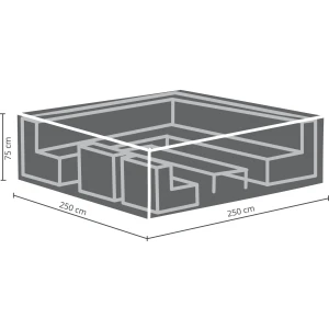 Loungeset bescherm hoes 250 x 250 x 75 cm