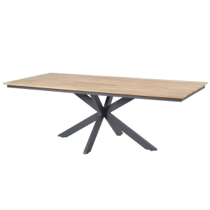 Minerva Tafelframe Antracite Met Tafelblad Teak 220 x 95 cm - 4so
