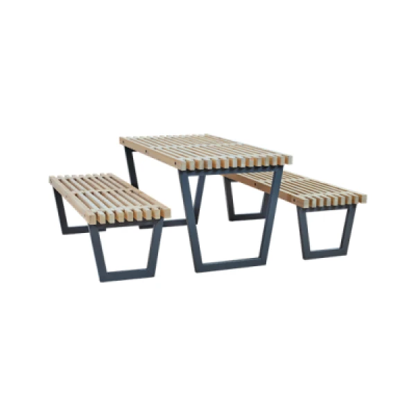 Moderne Tuinset Siesta Zwart Metaal