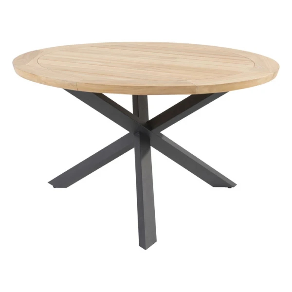 Taste Prado Dining Tafel Teak Antracite dia. 130 cm - 4so