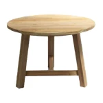 Teak table wood D70xH50cm - Van der leeden