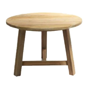 Teak table wood D70xH50cm - Van der leeden