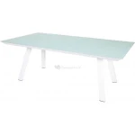 Tuintafel Breeze aluminium/glas wit - Tuintafel Breeze 260 x 110 x 76 cm