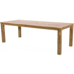 Tuintafel recycled teak met blokpoten 240 cm