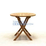 Vita tuintafel Milton teak rond Ø80H76 cm