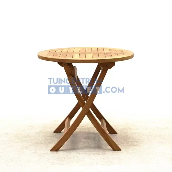 Vita tuintafel Milton teak rond Ø80H76 cm