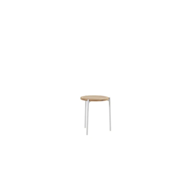 Yoga Bijzet Tafel Natural Teak Frost Grey dia. 45 cm - 4so