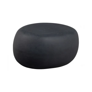 vtwonen Bijzettafel Pebble Betonlook, 65 x 49cm - Zwart - Organisch