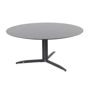 4SO Embrace Tafelframe Antracite Met Embrace Tafelblad Slate Antracite Ø 160 cm - 4so