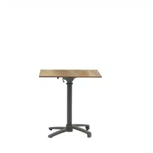 Julia HPL bistro table 70x70cm woodcolor