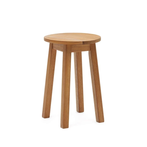 Kave Home Outdoor Bijzettafel Amel Acaciahout, 31cm - Bruin