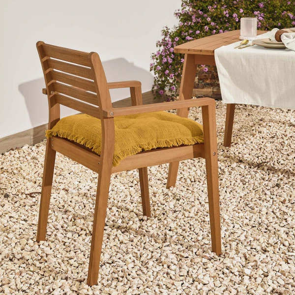 Kave Home Tuinstoel 'Hanzel', kleur Naturel