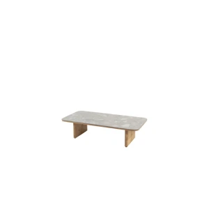 Lucas salontafel teak 120 x 60 x 30 cm Met keramiek terrazzo tafelblad 4SO - 4so
